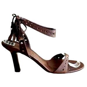 Celine Brown Leather Sandal 38B